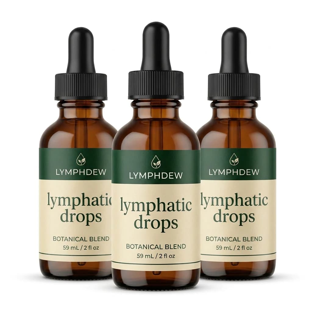3 bottles of LymphDew, 59 mL each